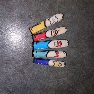 Super mario themed nails